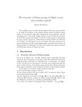 The Structure of Selmer Groups of Elliptic Curves and Modular Symbols