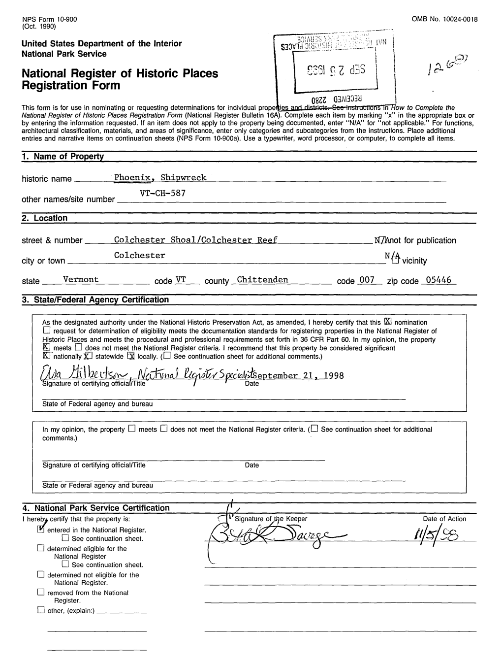 National Register of Historic Places Continuation Sheet Phoenix