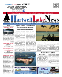 Hartwell Lake News Is FREE! PAID Monroe, GA a Direct Mail out to Lake Front Property Owner on Lake Hartwell and Permit No