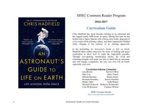 SHSU Common Reader Program Curriculum Guide