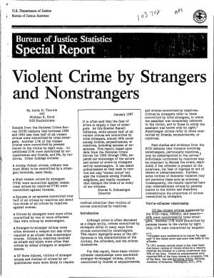 Violent Crime by Strangers and Nonstrangers