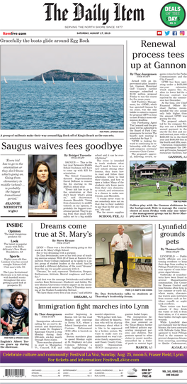 Saugus Waives Fees Goodbye Acre Golf Course, Banquet/ Treasurer Chris Carter