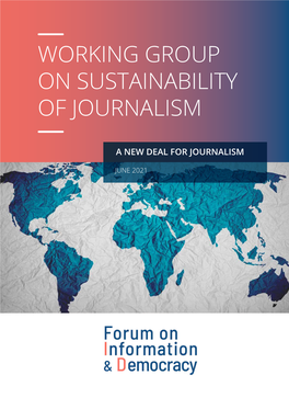 Working Group on Sustainability of Journalism