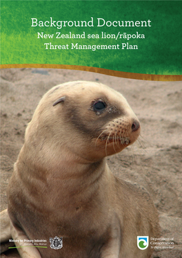 New Zealand Sea Lion/Rāpoka Threat Management Plan