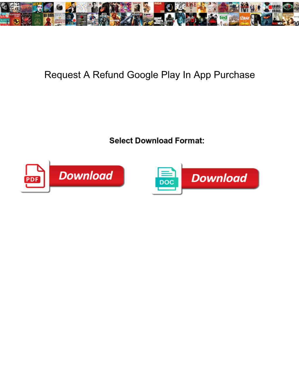 Request a Refund Google Play in App Purchase