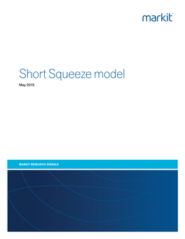 Short Squeeze Model May 2015