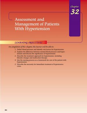 Assessment and Management of Patients with Hypertension