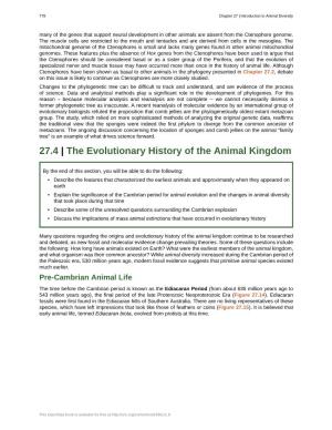 The Evolutionary History of the Animal Kingdom