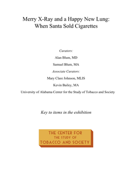 Merry X-Ray and a Happy New Lung: When Santa Sold Cigarettes