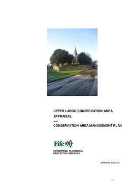 UPPER LARGO CONSERVATION AREA APPRAISAL and CONSERVATION AREA MANAGEMENT PLAN