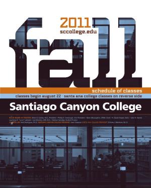 Santiago Canyon College Career Training Opportunities Career: Contact: Career: Contact