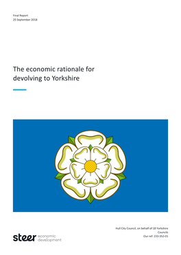 The Economic Rationale for Devolving to Yorkshire
