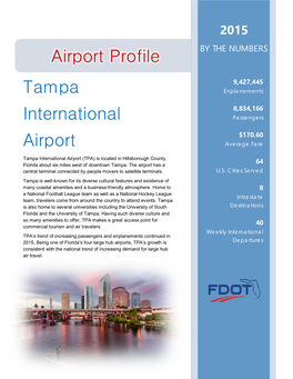 Airport Profile Tampa International Airport