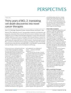 Thirty Years of BCL-2: Translating Cell Death Discoveries Into Novel Cancer