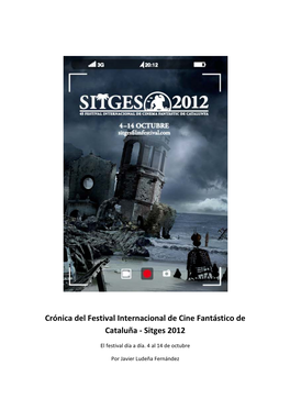 Cronica De Sitges 2012