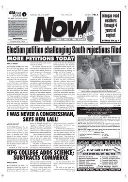 Election Petition Challenging South Rejections Filed