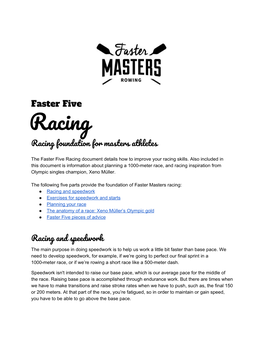 Racing Racing Foundation for Masters Athletes