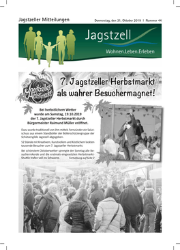 7. Jagstzeller Herbstmarkt Als Wahrer Besuchermagnet!
