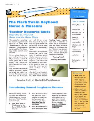 Teachers Resource Guide