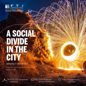 A Social Divide in the City Mining for Impact