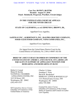 Case Nos. 08-55671, 08-55708 Decided: August 17, 2010 Panel: Reinhardt, Pregerson, Wardlaw, Circuit Judges ______