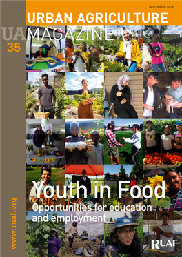 MAGAZINE and Employment Opportunities for Education Youth in Food NOVEMBER 2018