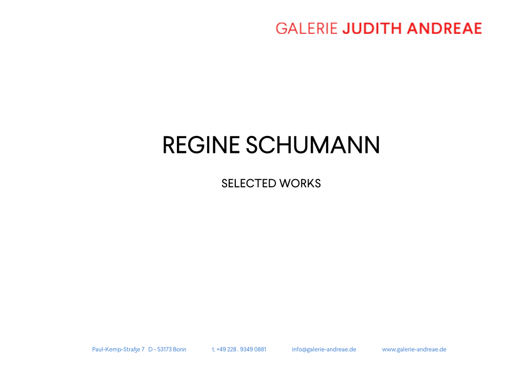 Portfolio Regine Schumann