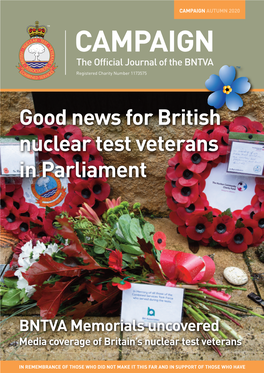 Good News for British Nuclear Test Veterans in Parliament