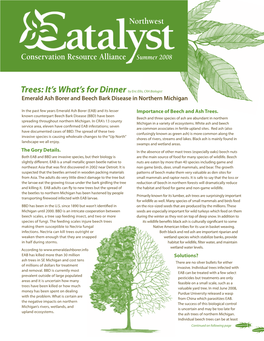 Trees: It's What's for Dinnerby Eric Ellis, CRA Biologist