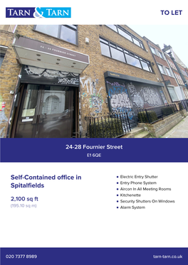 24-28 Fournier Street, London, E1 6QE