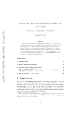 Kähler-Ricci Flow, Kähler-Einstein Metric, and K-Stability