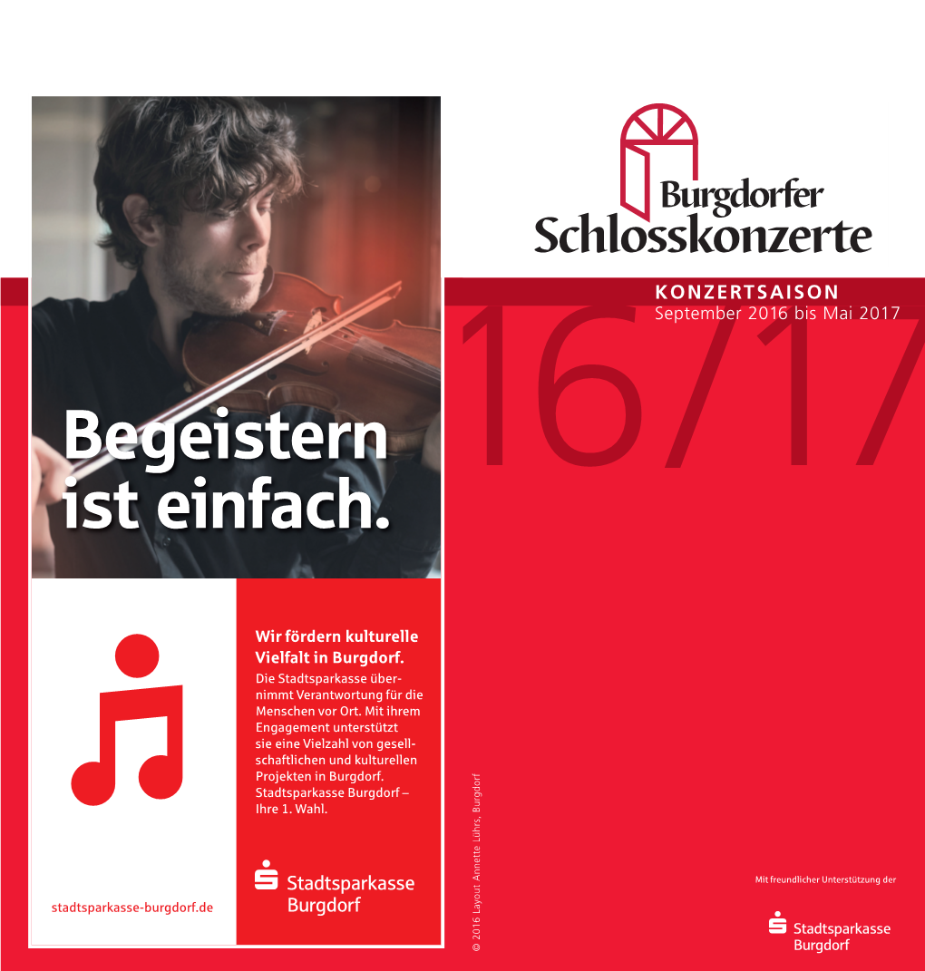 Schlosskonzerte 2016/17