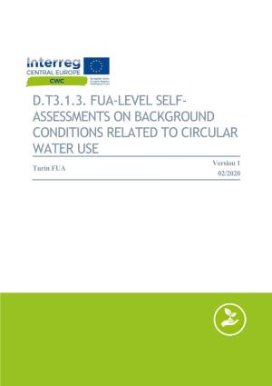 D.T3.1.3. Fua-Level Self- Assessments on Background Conditions Related To
