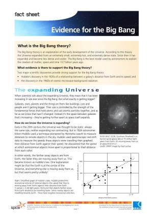 Evidence for the Big Bang