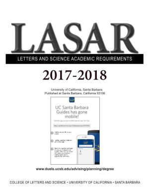 Letters and Science Academic Requirements 2017-2018