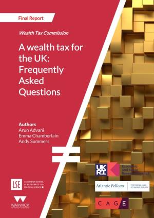 A Wealth Tax for the UK: Frequently Asked Questions