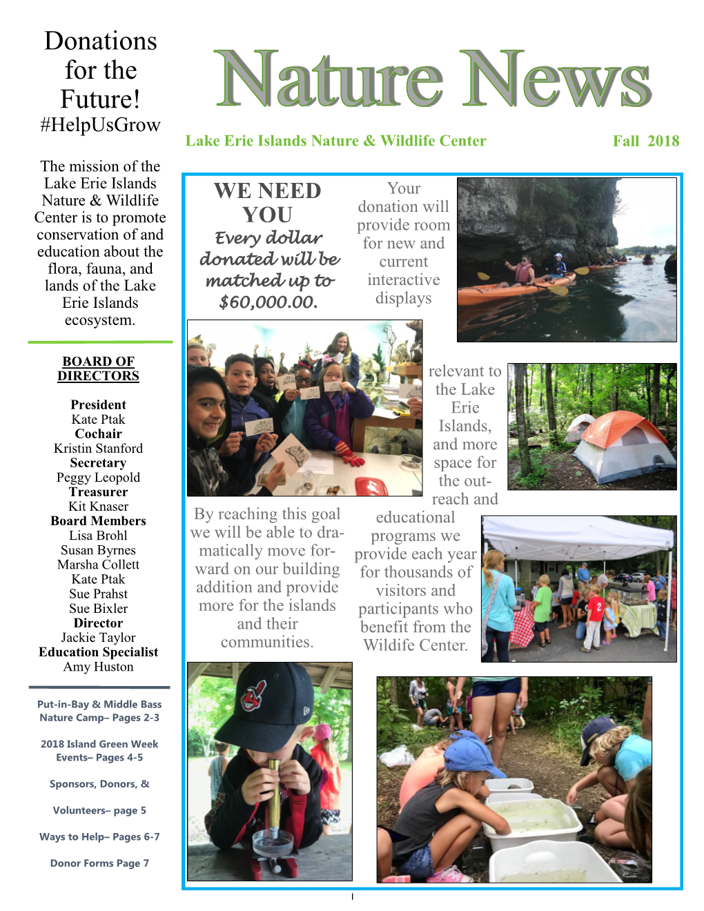 Fall 2018 Newsletter