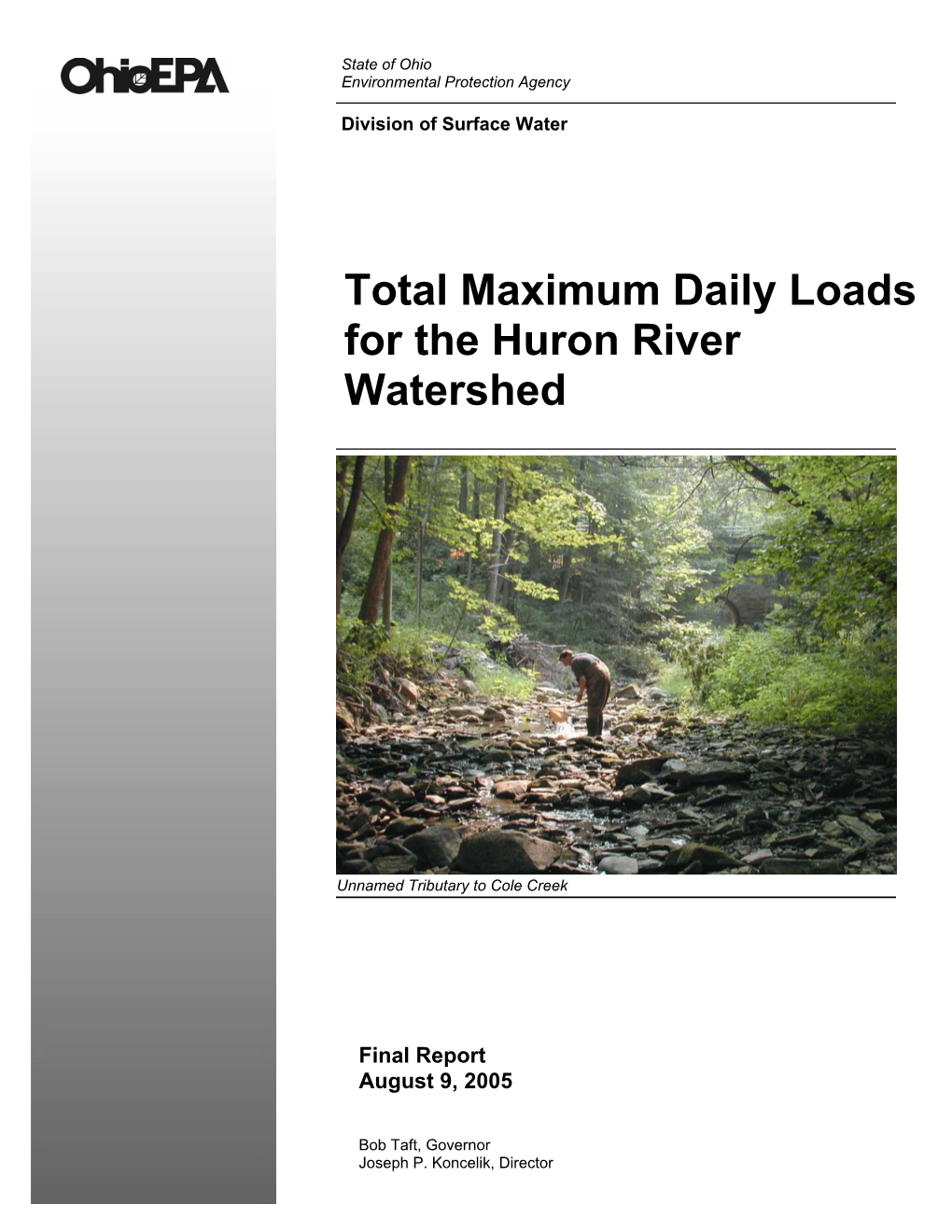 Total Maximum Daily Loads for the Huron River Watershed