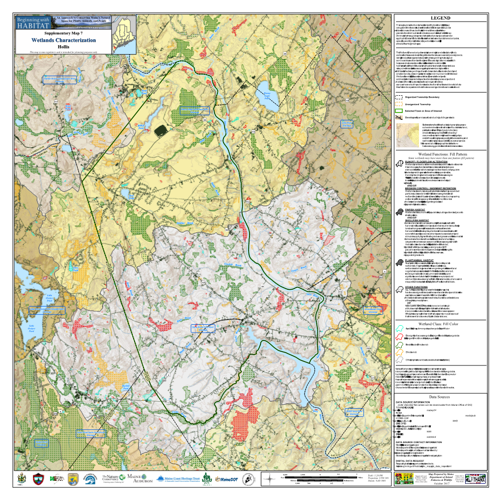 Wetlands Characterization Contactelizabeth Hertz Atthe Ma Inedepa Rtm Entconservation of (207-287-8061, Wetlands Characterization Elizabeth.Hertz@M a Ine.Gov)