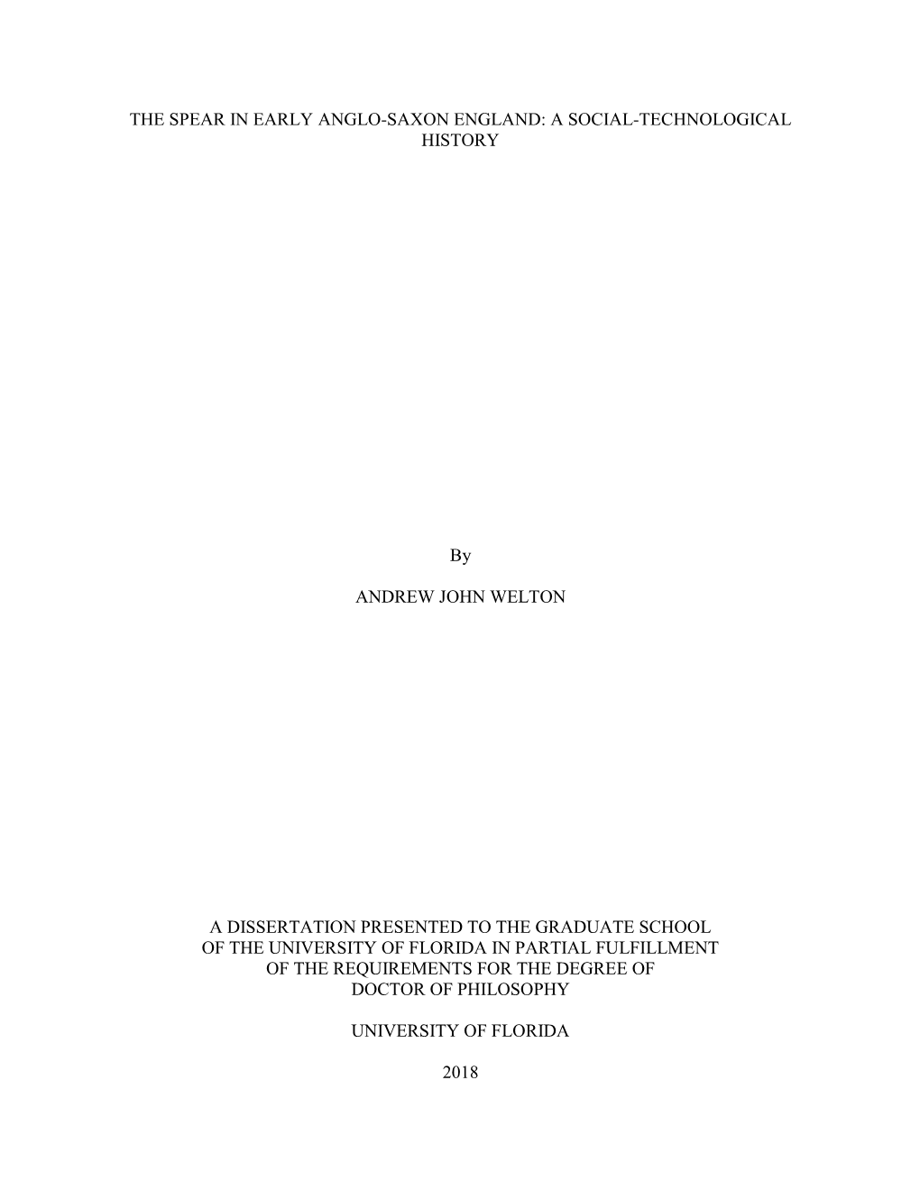 University of Florida Thesis Or Dissertation Formatting