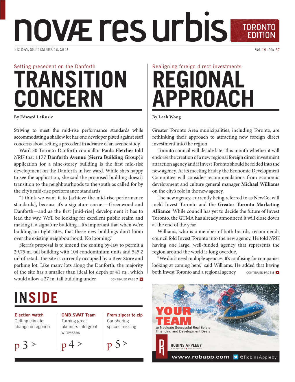 Transition Concern Regional Approach