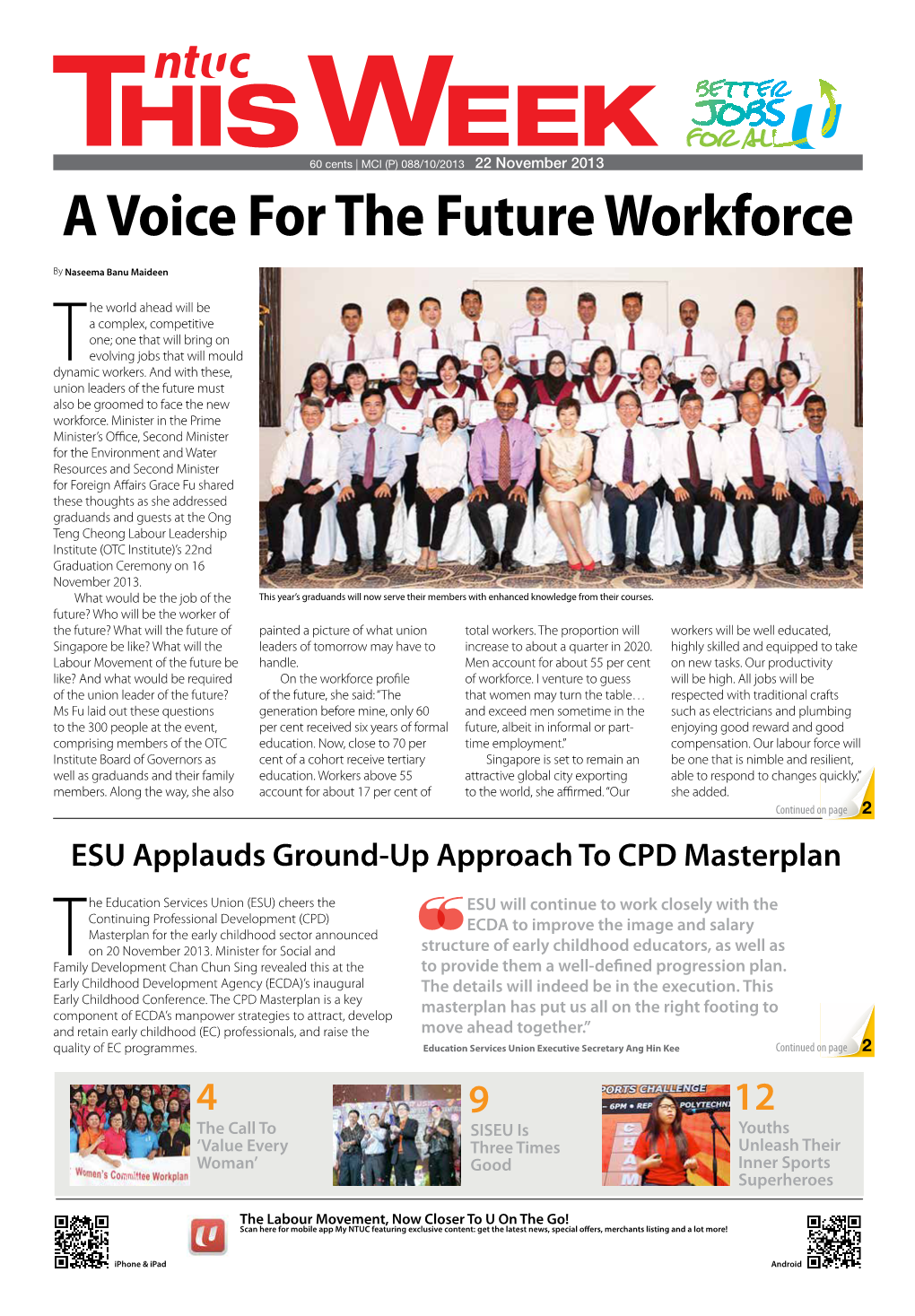 A Voice for the Future Workforcec100 M0 Y0 K0 C50 M0 Y100 K0 C15 M0 Y100 K0