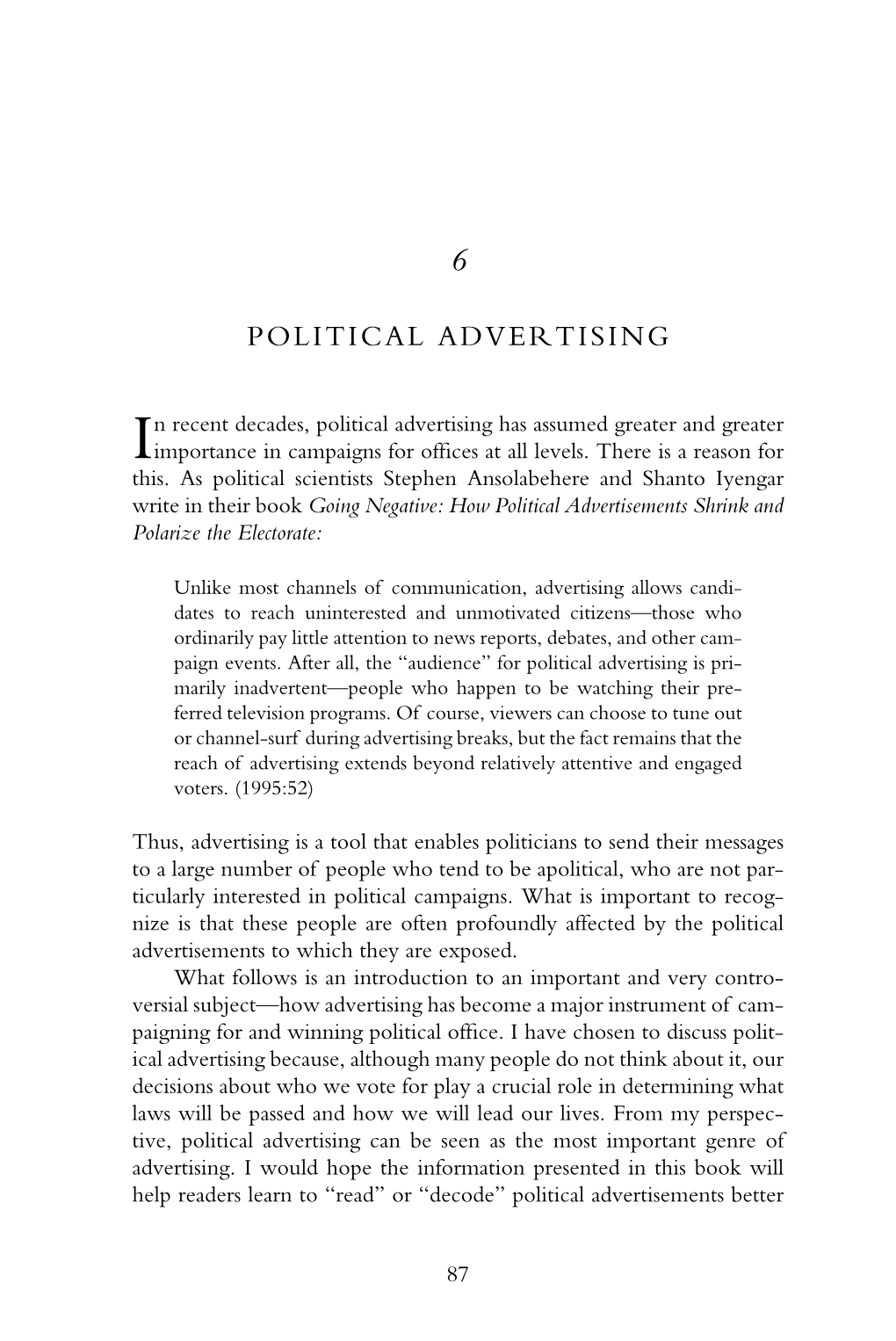 Political Advertising