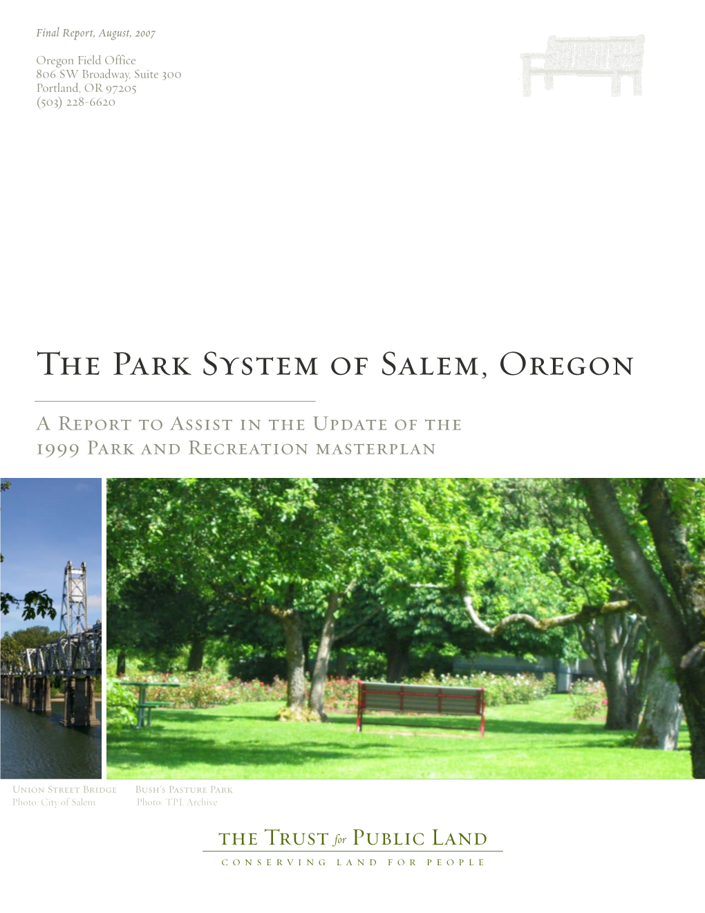 The Park System of Salem, Oregon