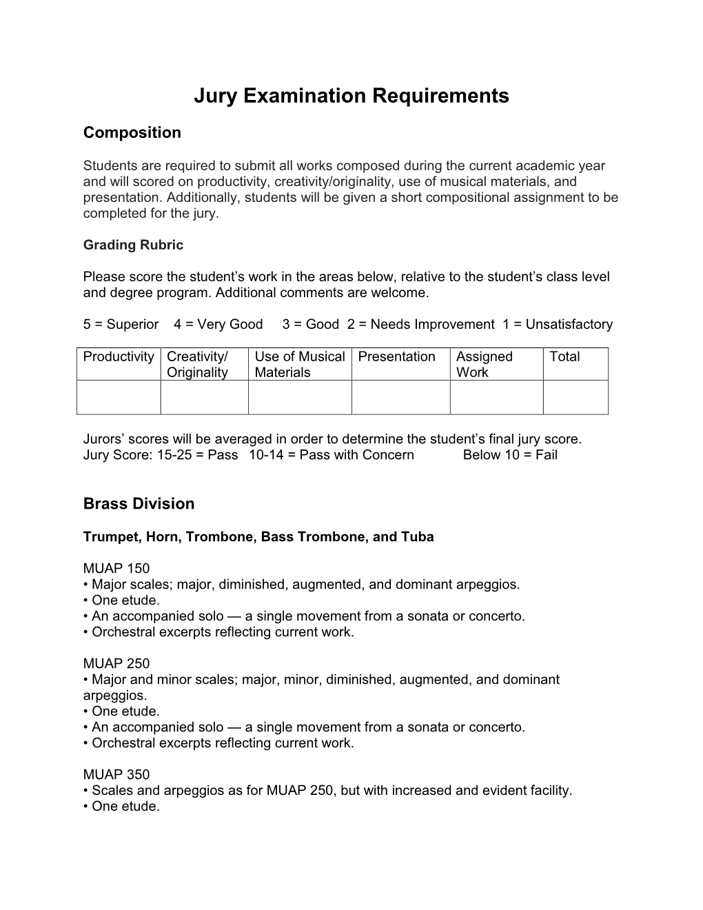 Jury Examination Requirements