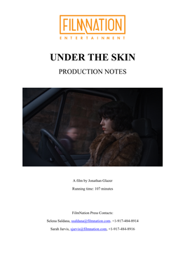 Under the Skin Production Notes