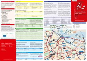 Amsterdam & Region Travel Ticket Public Transport Map 2016