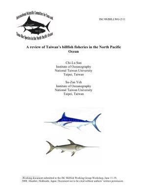A Review of Taiwan's Billfish Fisheries in the North Pacific Ocean