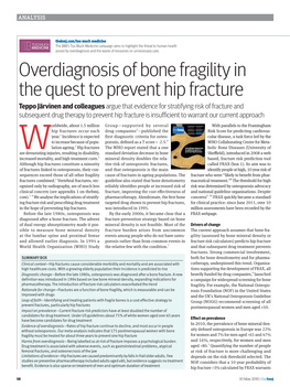 Overdiagnosis of Bone Fragility in the Quest to Prevent Hip Fracture