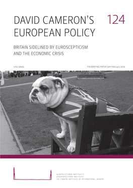 David Cameron's European Policy: Britain Sidelined by Euroscepticism and the Economic Crisis